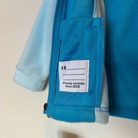 Columbia Youth Benton Springs Blue Fleece Jacket NWT - Picture 6 of 9